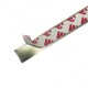 Platbanda din inox autoadeziva  auriu brush 15x0.6x2700 mm