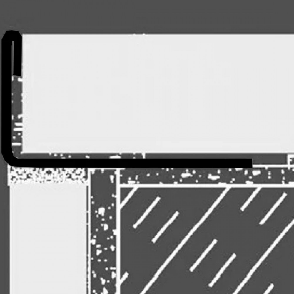 Profil colt exterior drept 10mm auriu lucios