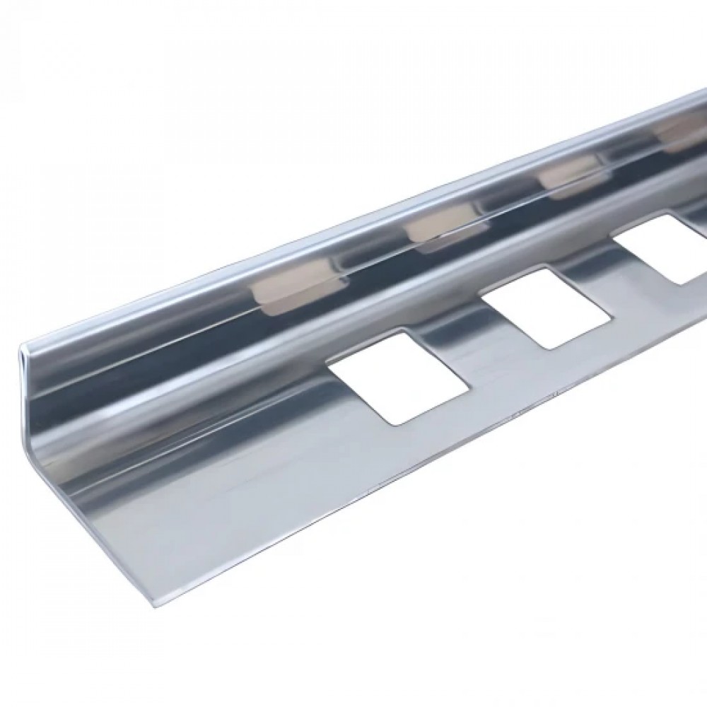 Profil colt exterior drept 10mm crom lucios