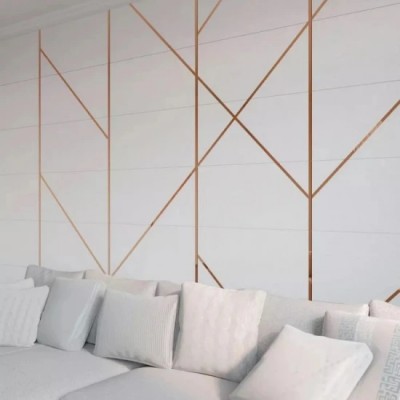 Platbanda inox, cupru oglinda, 20x0.6x2700 mm