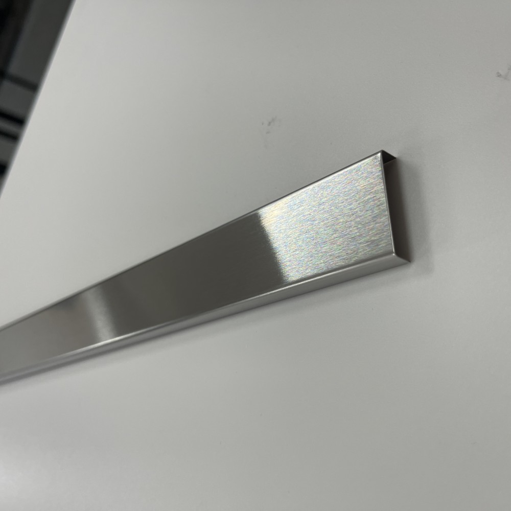 Profil U Decorativ Inox Crom Brushed - 2,7 m x 30 mm x 9 mm