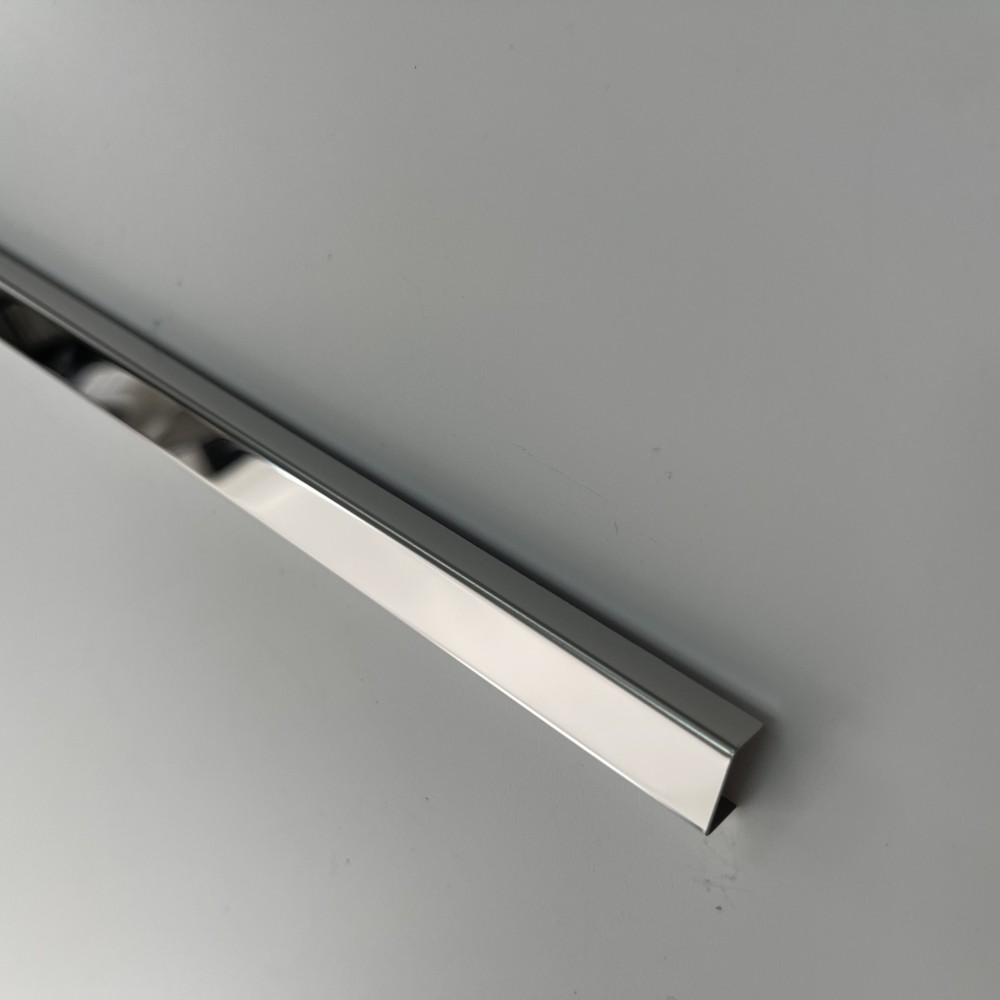 Profil Decorativ U Inox Crom Brushed - 2,7m x 15mm x 9mm