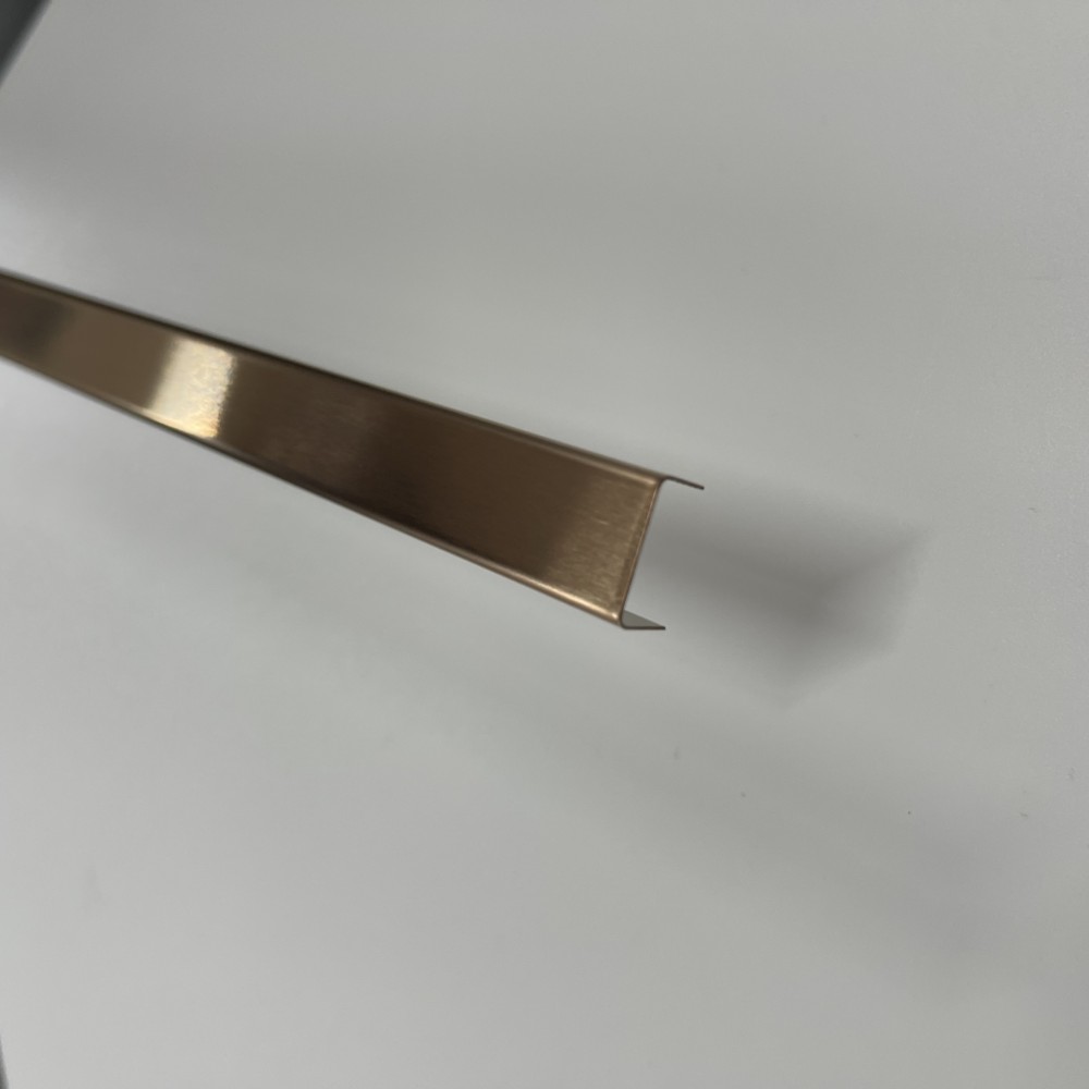 Profil Decorativ U Inox Cupru Brushed - 2,7m x 15mm x 9mm