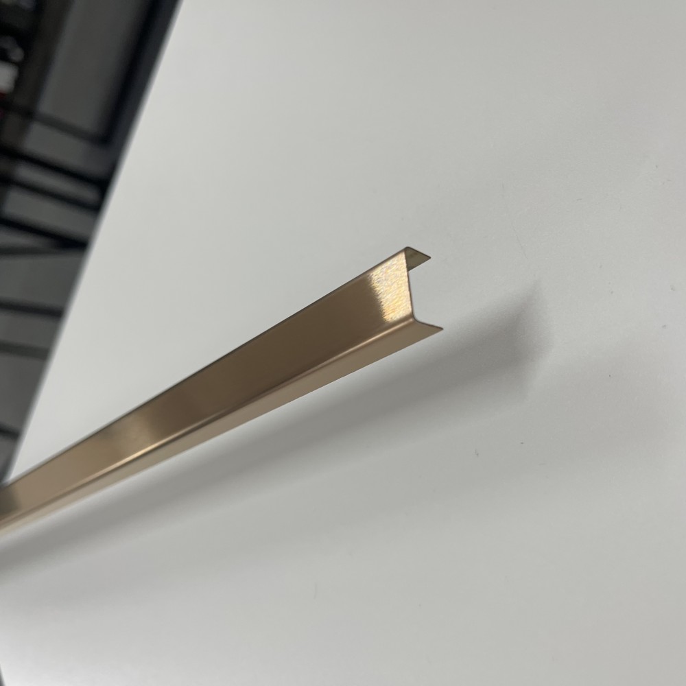 Profil Decorativ U Inox Cupru Brushed - 2,7m x 15mm x 9mm