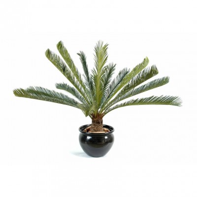 Ghiveci  palmier Cycas artificial verde 100 cm