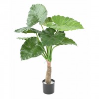 Ghiveci Alocasia Calidora verde artificial 80 cm