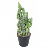 Ghiveci cactus artificial verde 35 cm