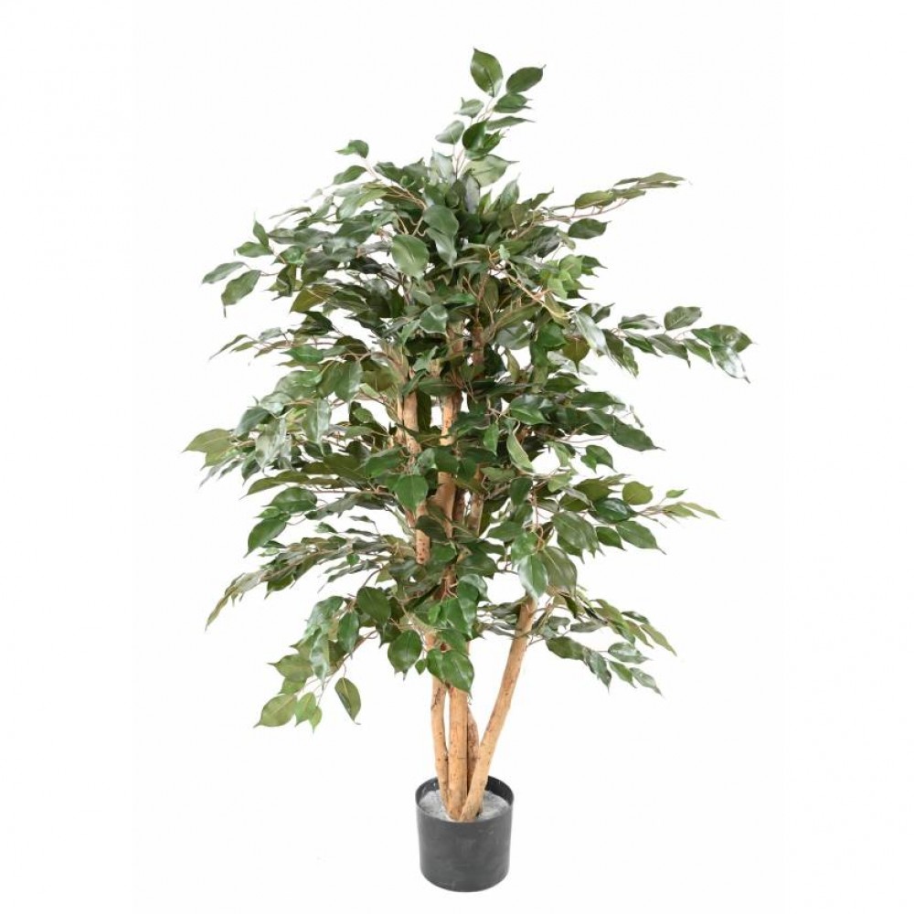 Ghiveci Ficus Benjamina artificial verde 150 cm
