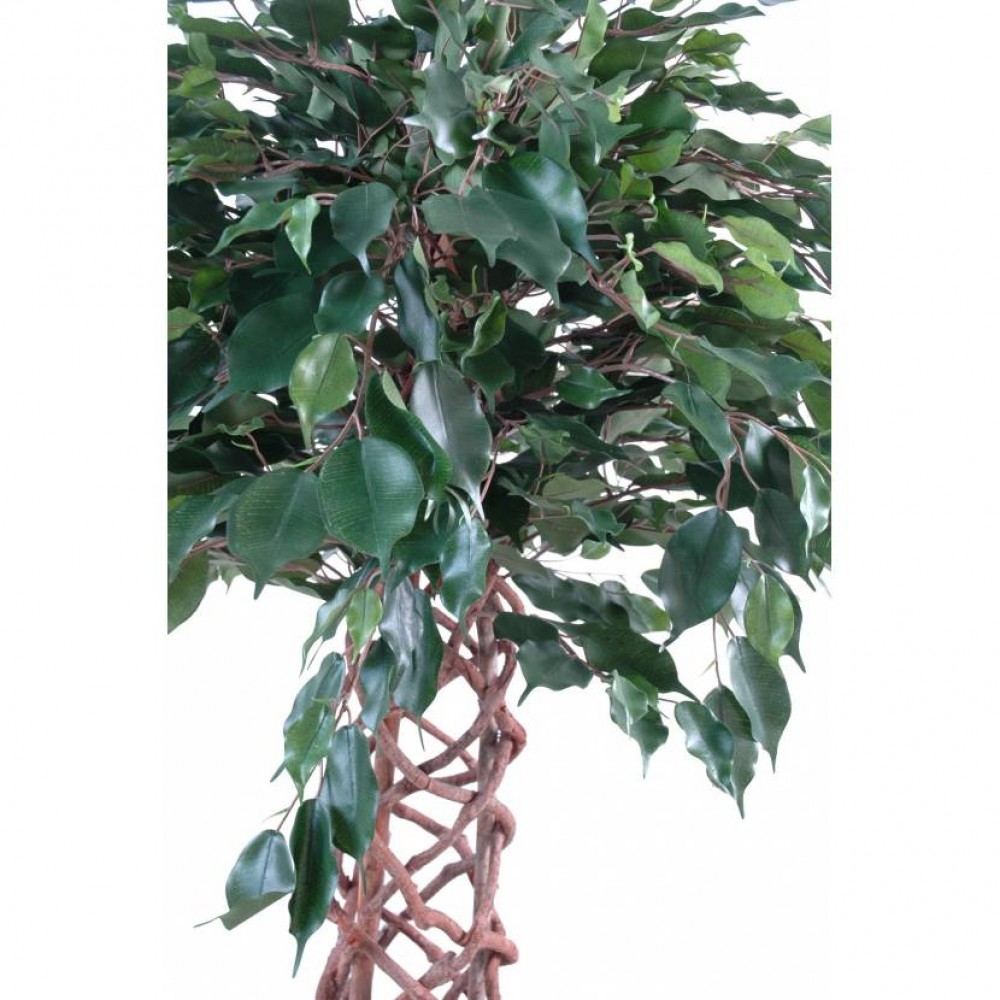 Ghiveci Ficus artificial Ficus Cage verde 140 cm