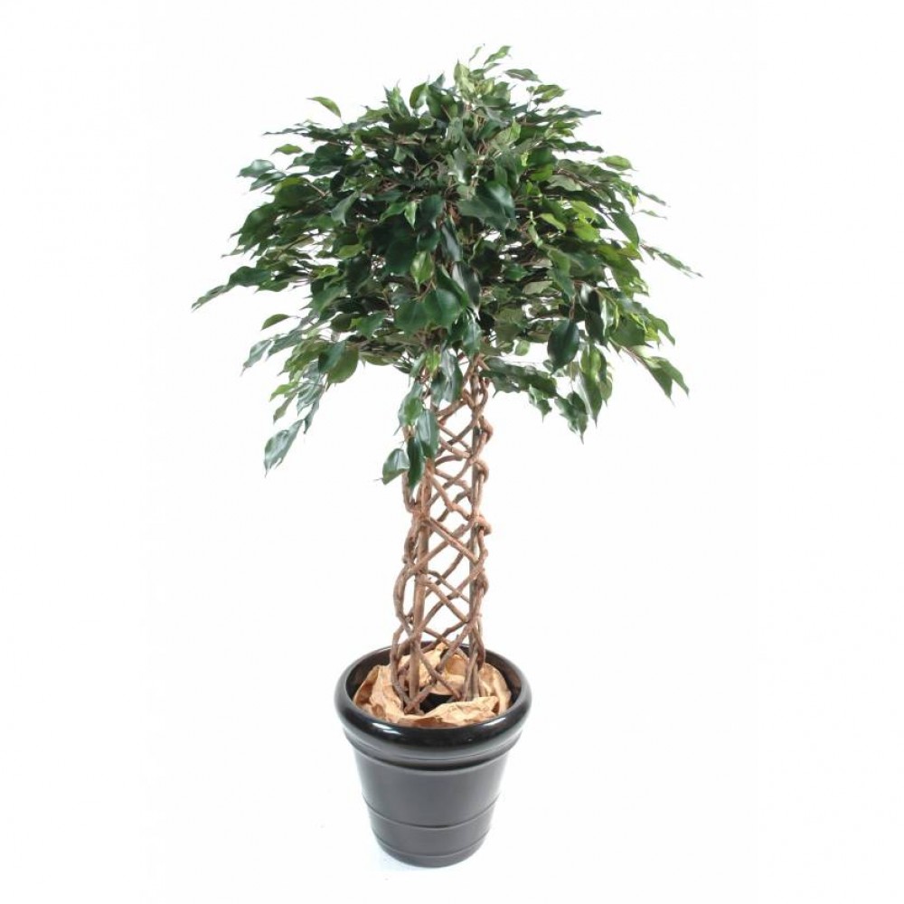 Ghiveci Ficus artificial Ficus Cage verde 140 cm