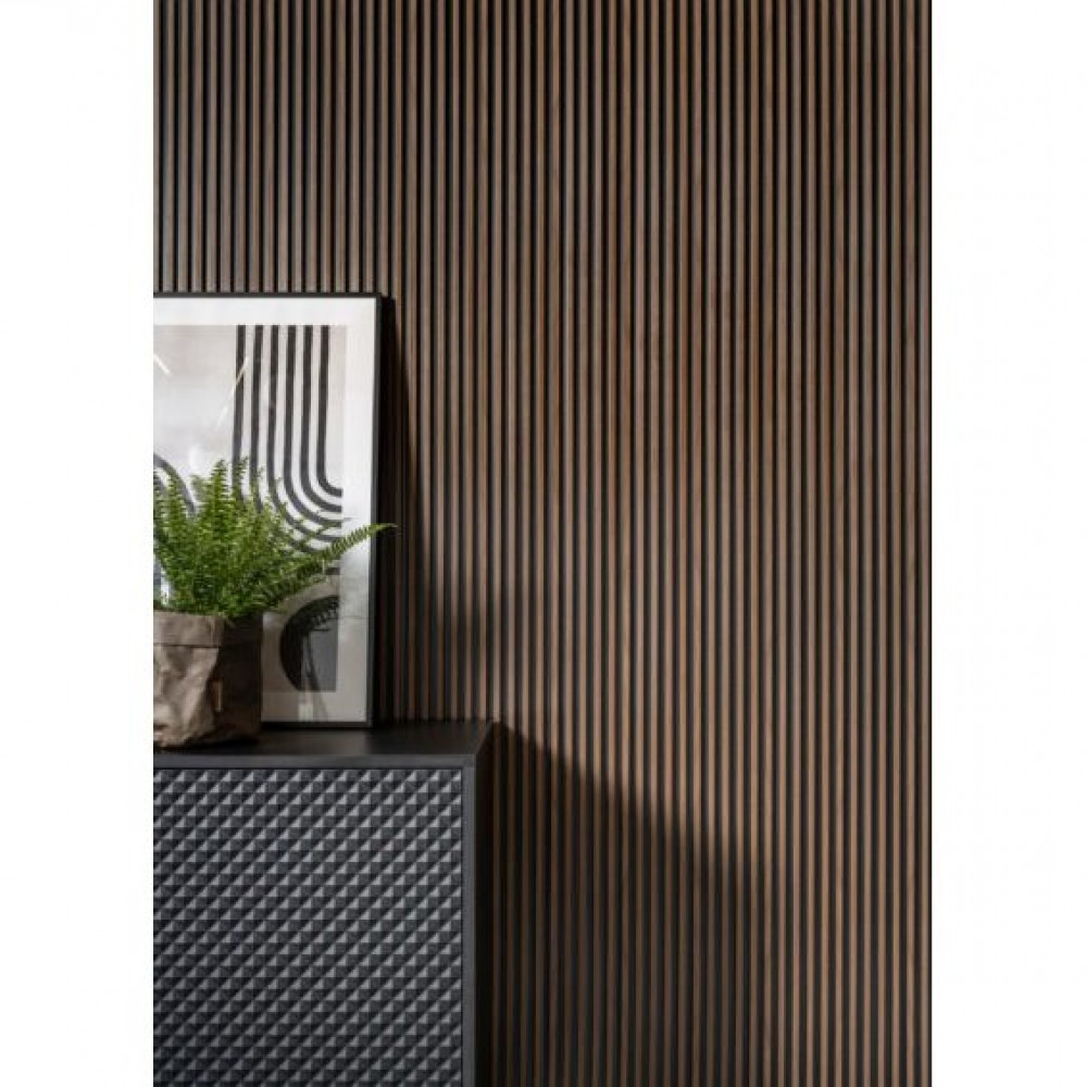 Riflaj decorativ din polimer maro inchis L0104