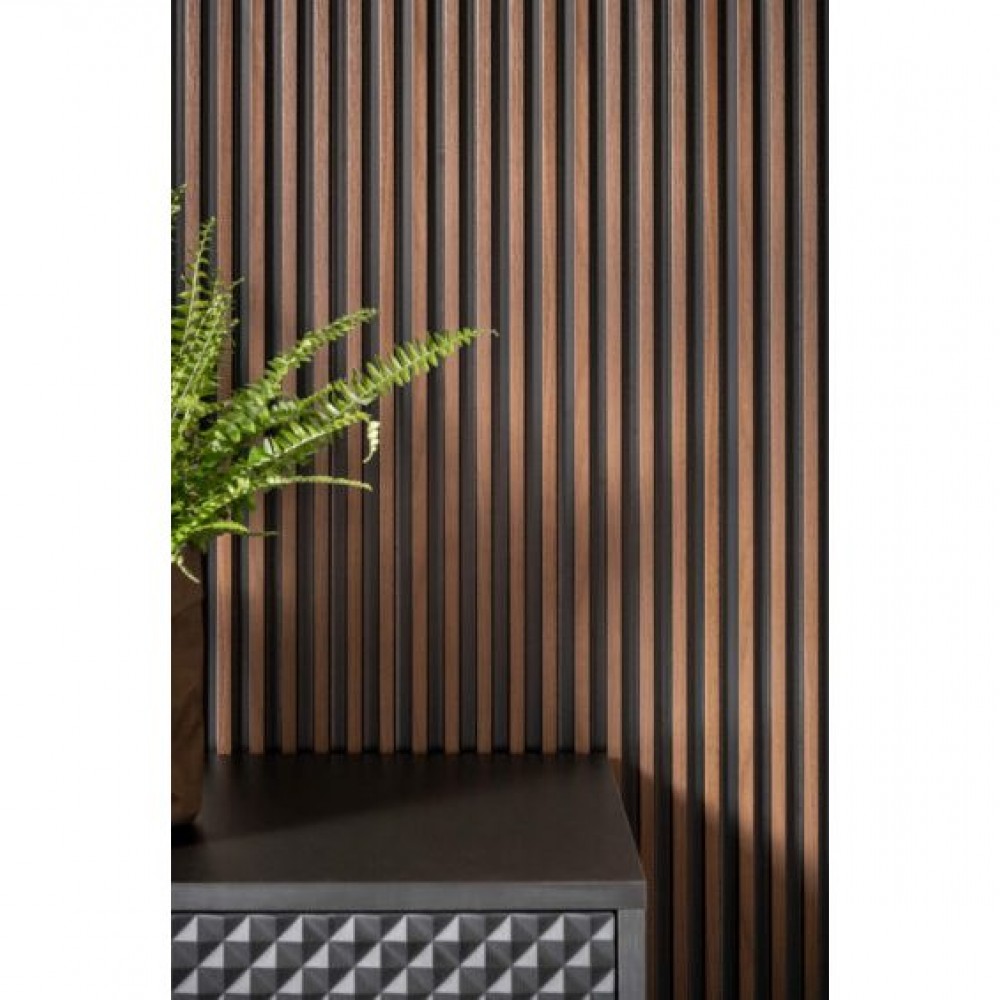 Riflaj decorativ din polimer maro inchis L0104