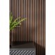 Riflaj decorativ din polimer maro inchis L0104