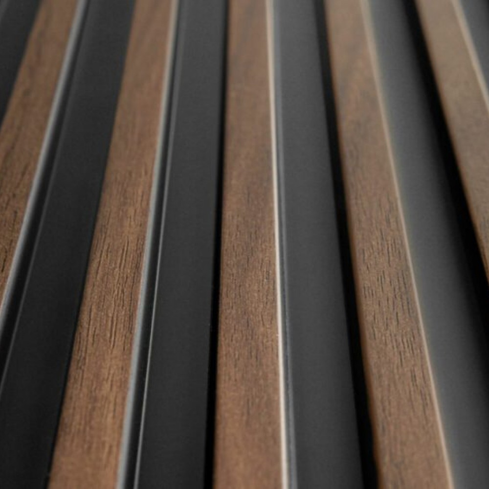 Riflaj decorativ din polimer maro inchis L0104