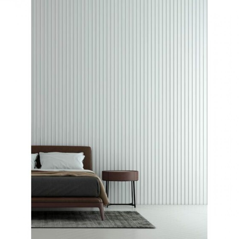 Riflaj decorativ din polimer alb L0201