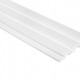 Riflaj decorativ din polimer alb L0201