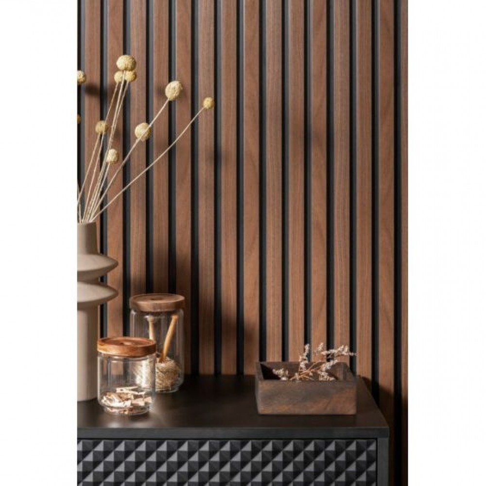 Riflaj decorativ din polimer maro inchis L0204