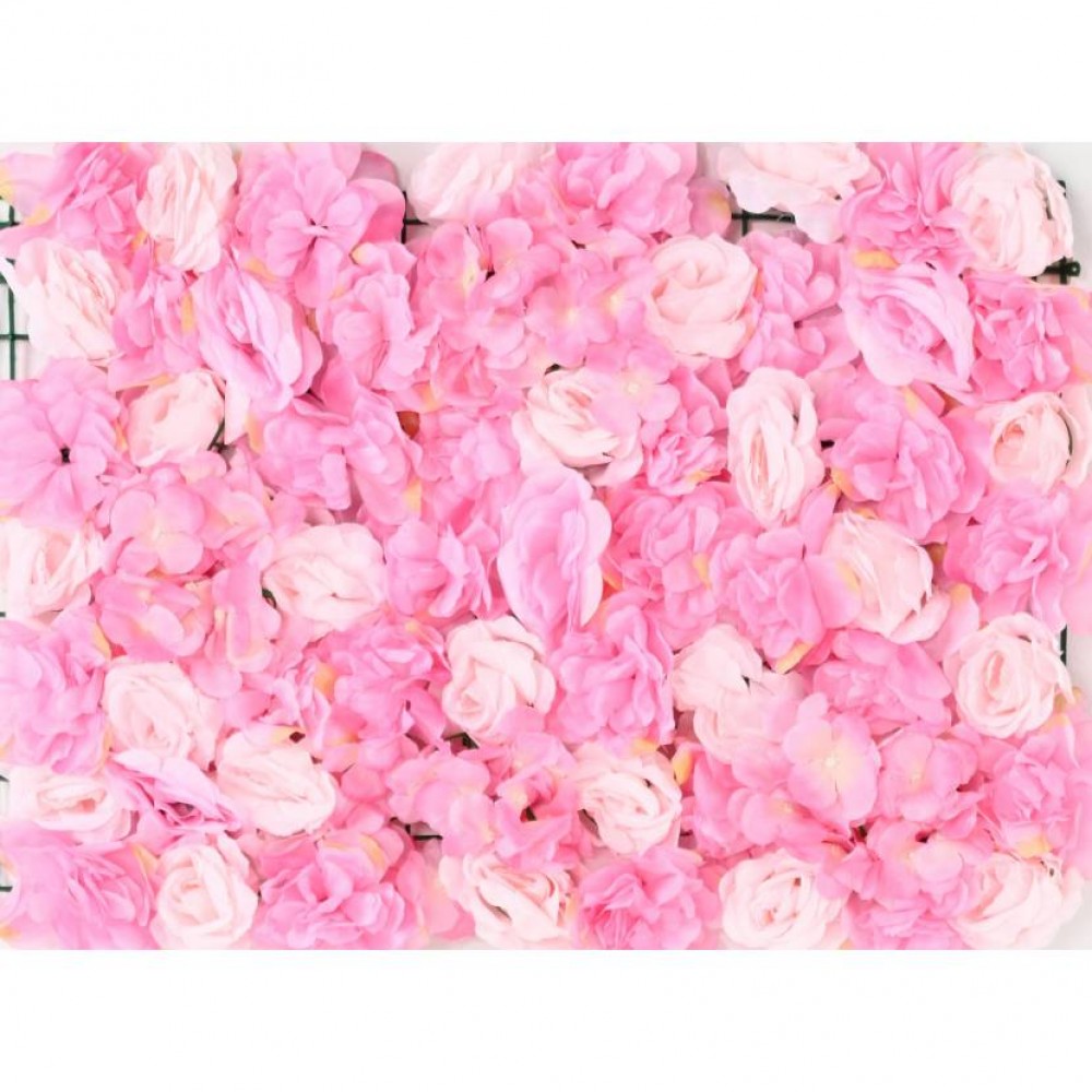 Panou de perete flori roz artificiale 40x60