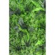 Panou de perete verde din frunze artificiale 100x100