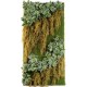Panou cascada artificială de ferigă verde-maro 260 cm