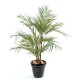 Palmieri artificiali Areca, 3 trunchiuri din lemn, frunze tergal, 220 cm