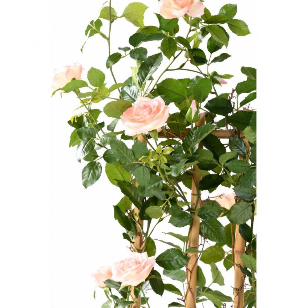 Tufa artificiala de trandafiri Royal palisade mare roz deschis 160 cm