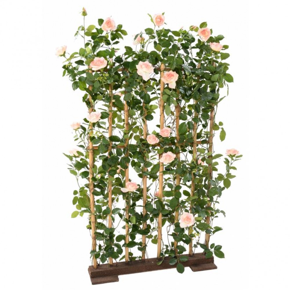 Tufa artificiala de trandafiri Royal palisade mare roz deschis 160 cm