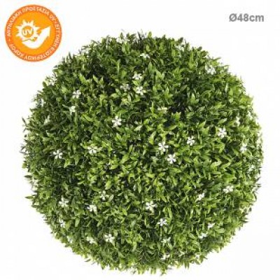 Sfera pixari tufa cu flori albe Φ48cm 2/CUtie