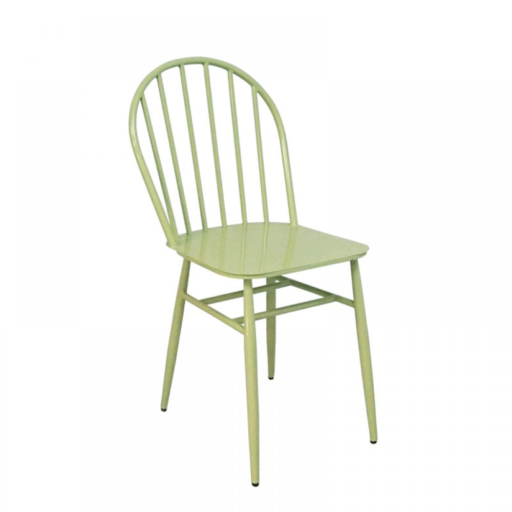 Scaun metalic verde  - 48x41,5x86,5cm 2/KIB