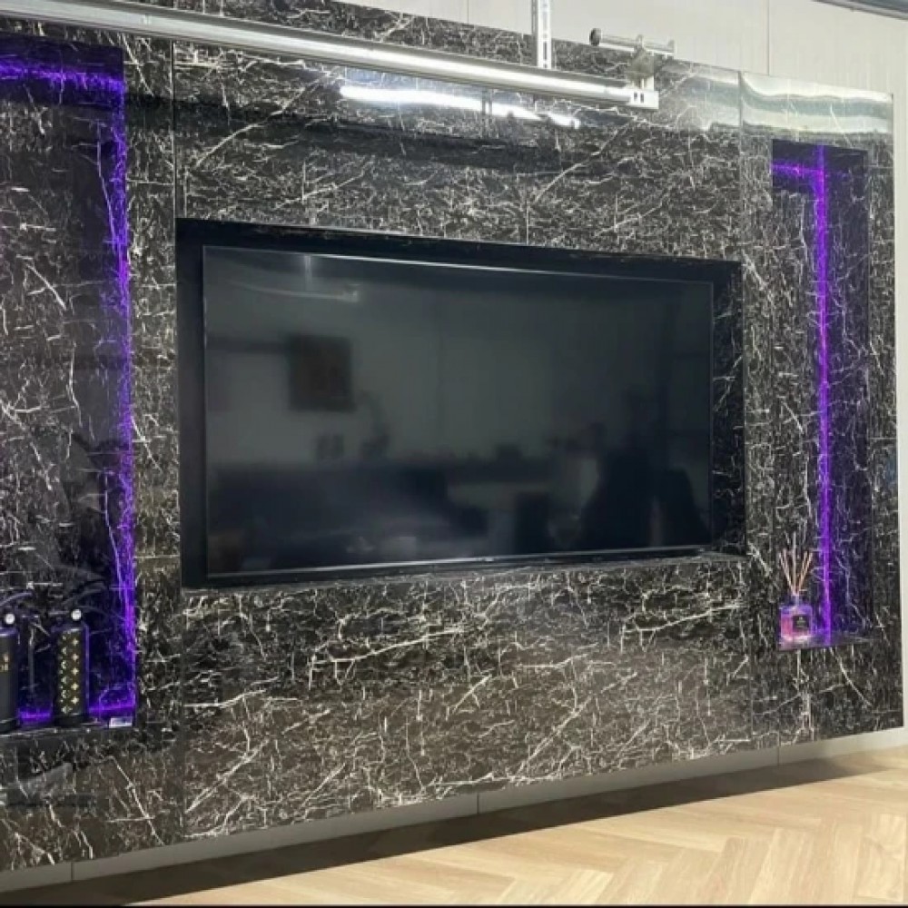 Panou decorativ marmura usoara Alexander Lite Stone 122 cm x 244 cm