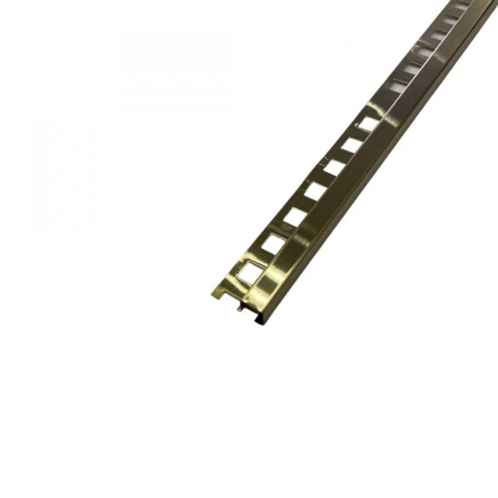 Profil colt exterior patrat 12mm auriu mat