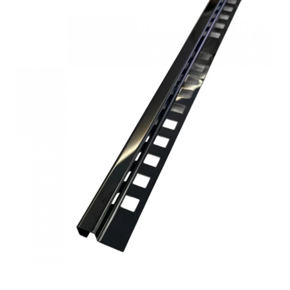 Profil colt exterior patrat 12mm negru mat