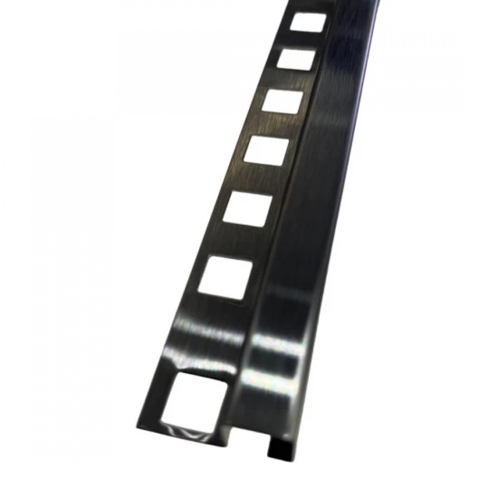 Profil colt exterior patrat 12mm negru mat 