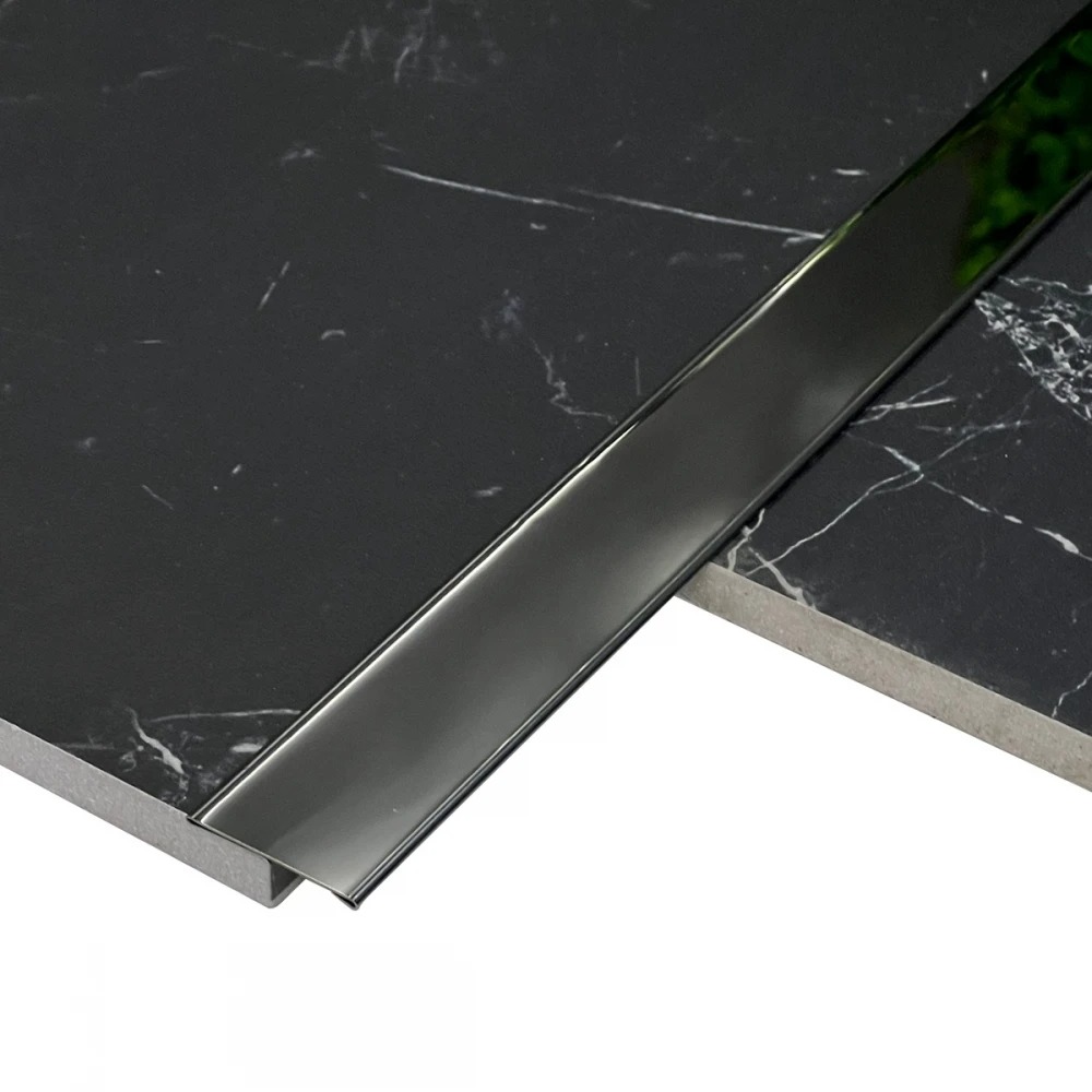 Profil T negru lucios 30mm