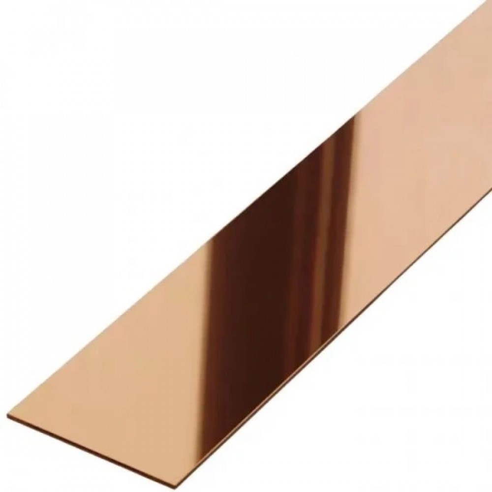 Platbanda din inox cupru oglinda 30x0.6x2700 mm