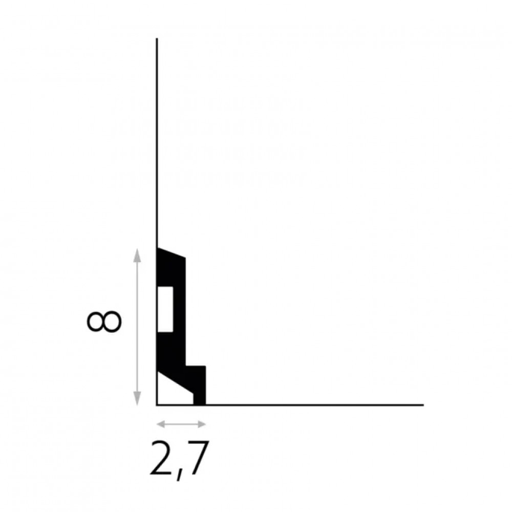 Plinta decorativa polimer rigid MD024