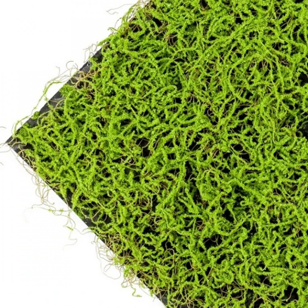 Panou decorativ artificiala verde deschis 50x50 cm