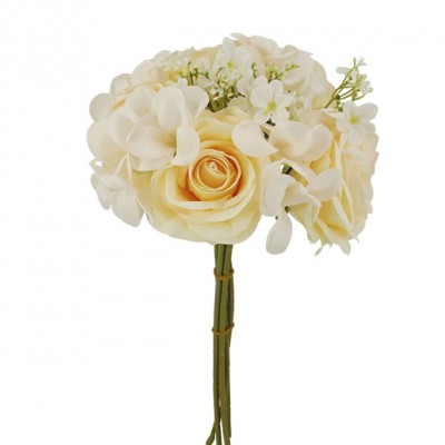 Buchet de trandafiri alb de mireasa X 5 Φ22/39cm 20/120KB