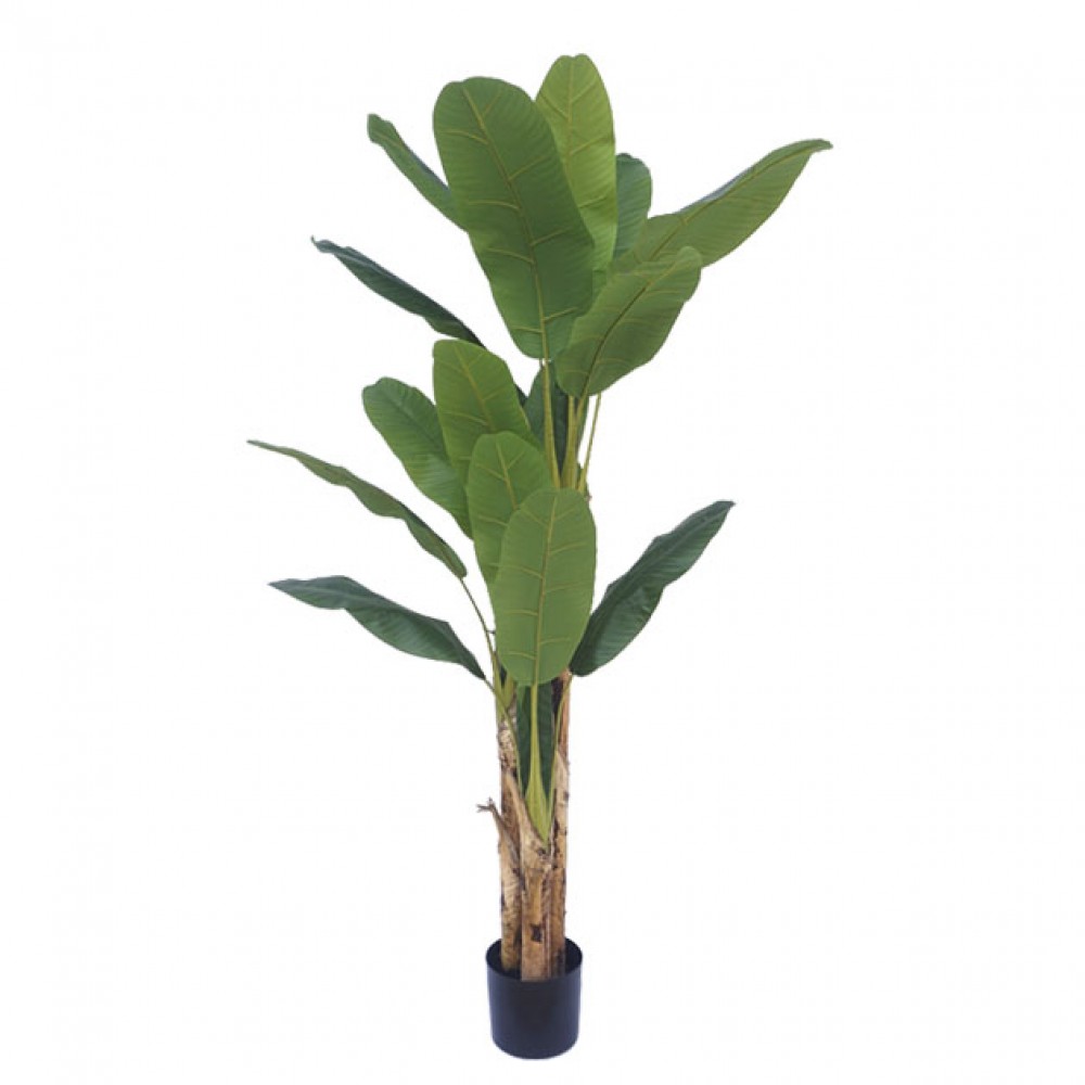  Ghiveci bananier artificial triplu - 190cm