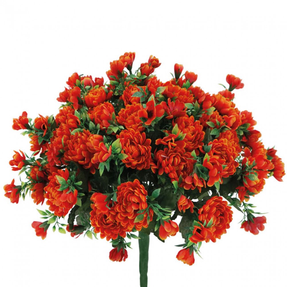 Buchet crizanteme portocalii X36 Y34cm 12/36KB