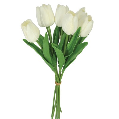 Buchet lalele alb- H34cm 48/288KIB