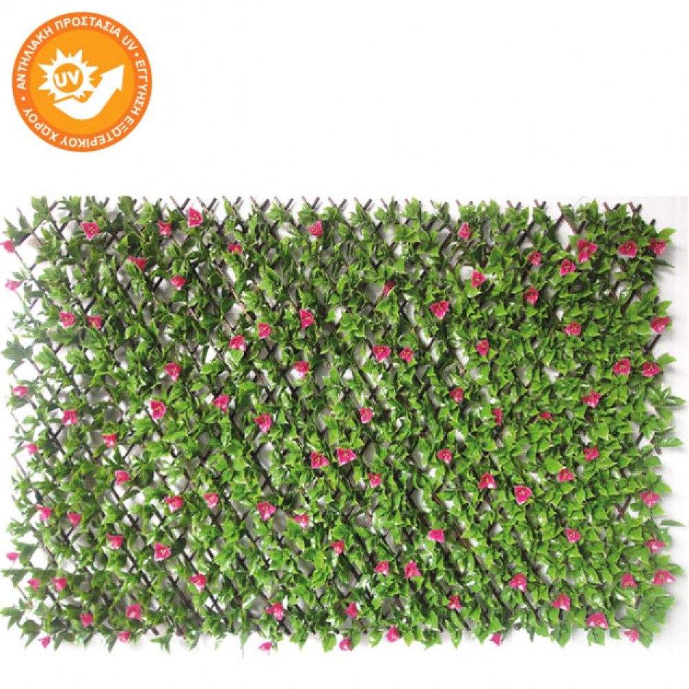 SEPARATOR/PERGOLA PLIATĂ DE BAMBUS CU FRUNZ-FLORI DE VOYCAMBILIA 100x200cm 4/CUtie