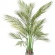 Planta artificiala Areca cu 4 trunchiuri, 125 cm inaltime, 70 cm latime, verde