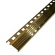 Profil inox, terminatie trepte gresie, 10x30 mm, auriu brush, antiderapant