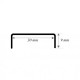 Profil Decorativ U din Inox - Cupru Oglindă - 30 mm
