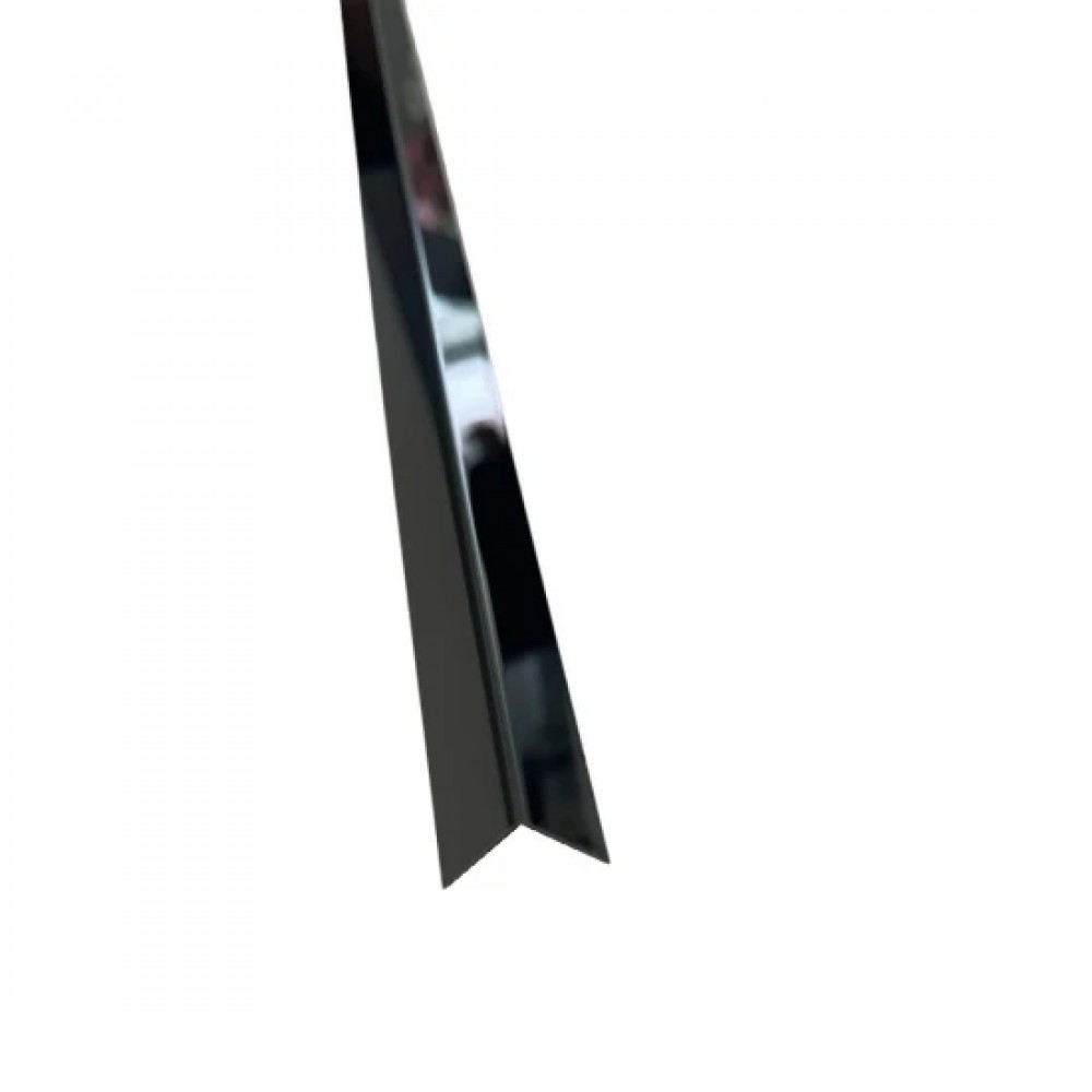 Profil L negru lucios 15X15mm