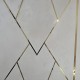 Platbanda din inox autoadeziva auriu lucios 10X0.6X270mm
