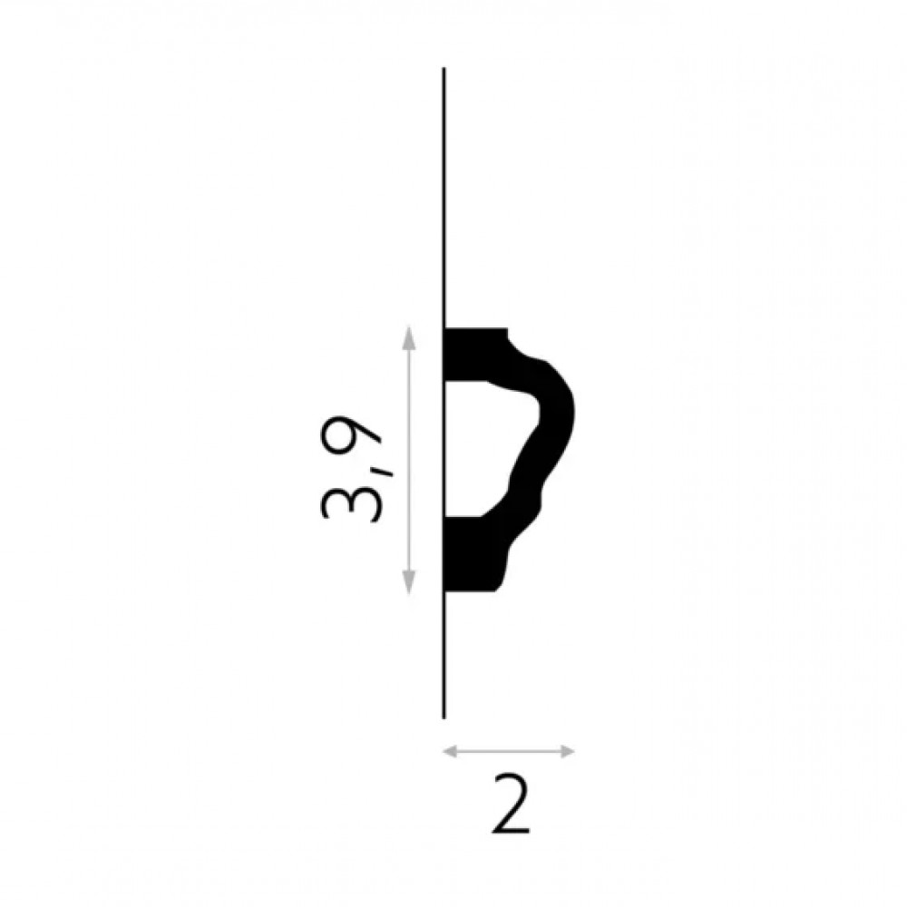 Brau decorativ polimer rigid  MD255