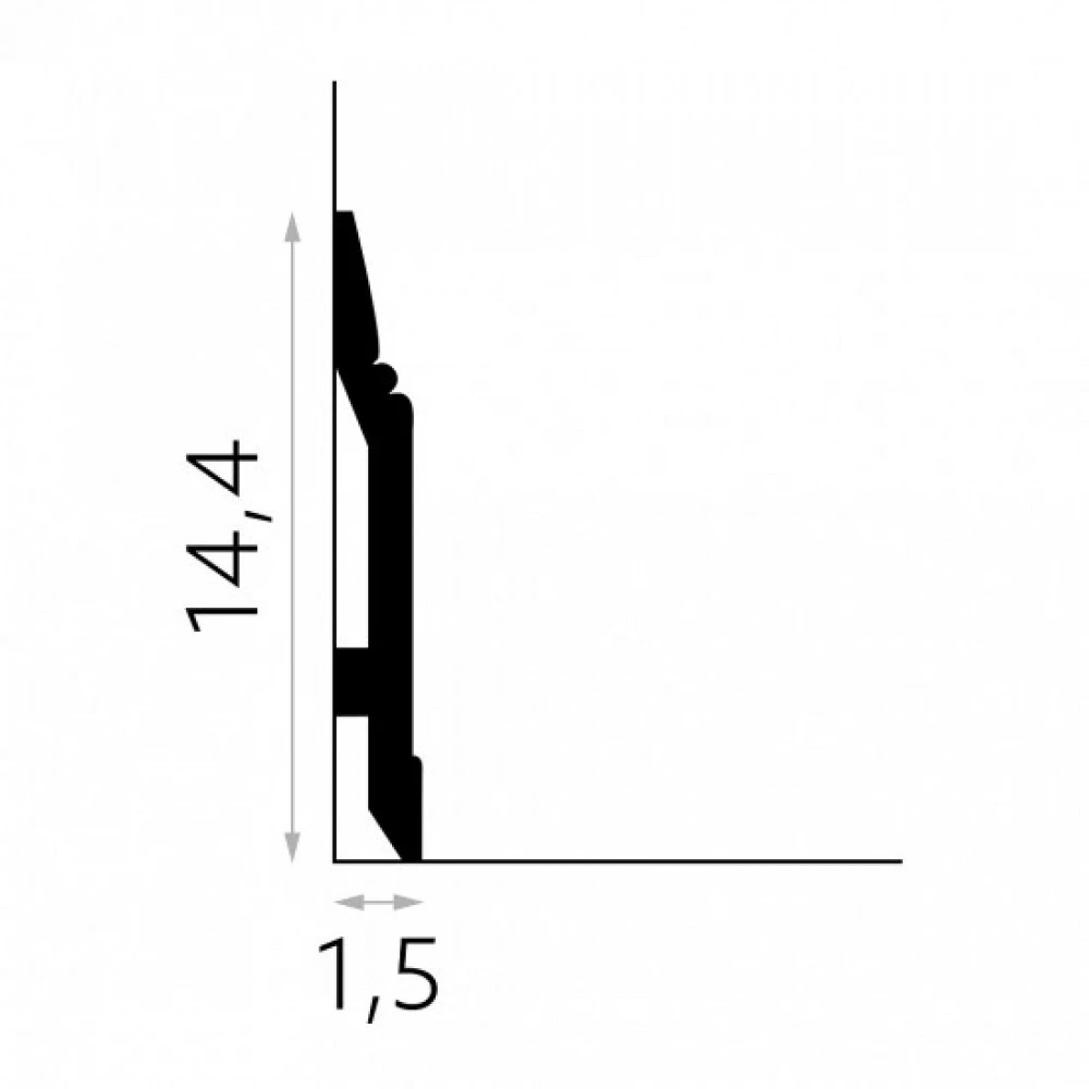 Plinta decorativa polimer rigid  MD361