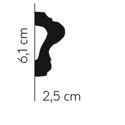 Brau decorativ polimer rigid MD346